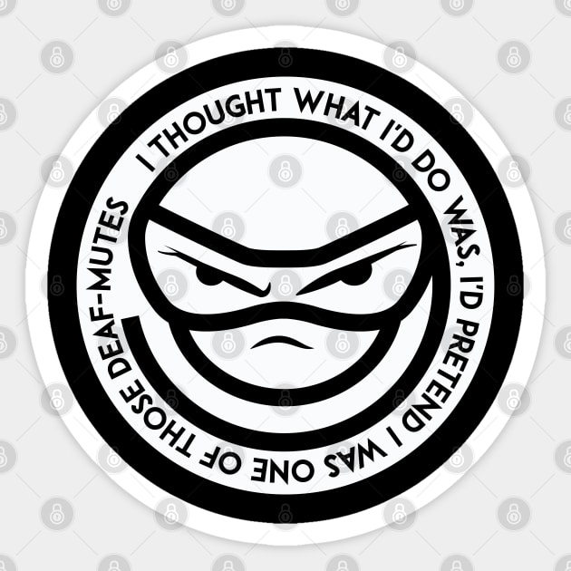 The Man Who Laughs Sticker by xeenomania